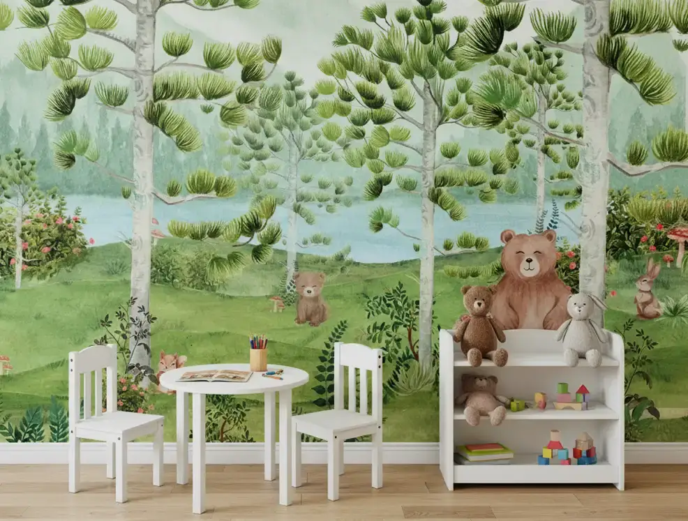 woodland-mural